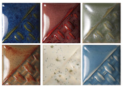 GLAZE MAYCO STONEWARE ASST SET 2 PINT SET OF 6