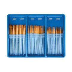 BRUSH SCHOLASTIC CHOICE GOLD TAKLON ROUND SET OF 72