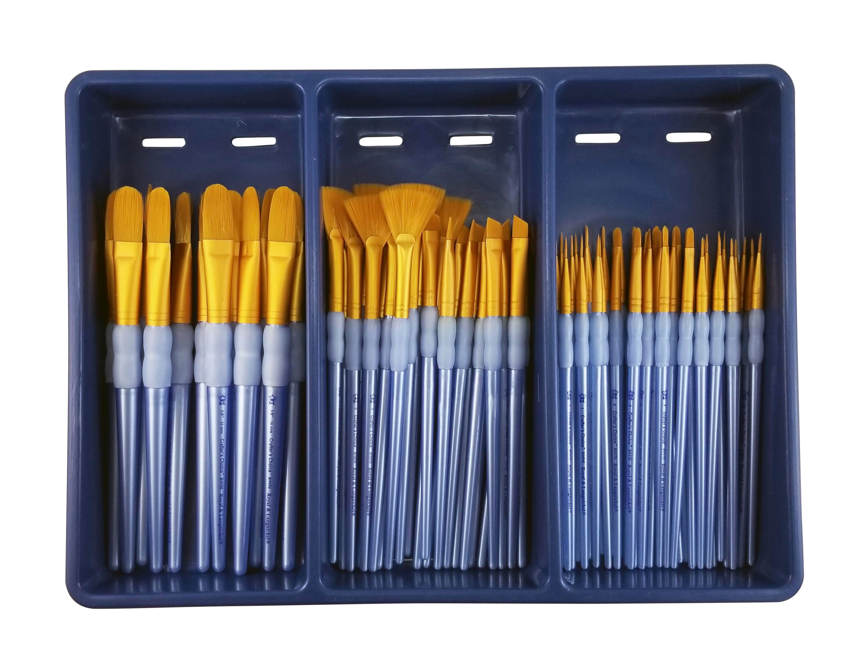 BRUSH SCHOLASTIC CHOICE GOLD TAKLON SPECIALTY SET OF 72