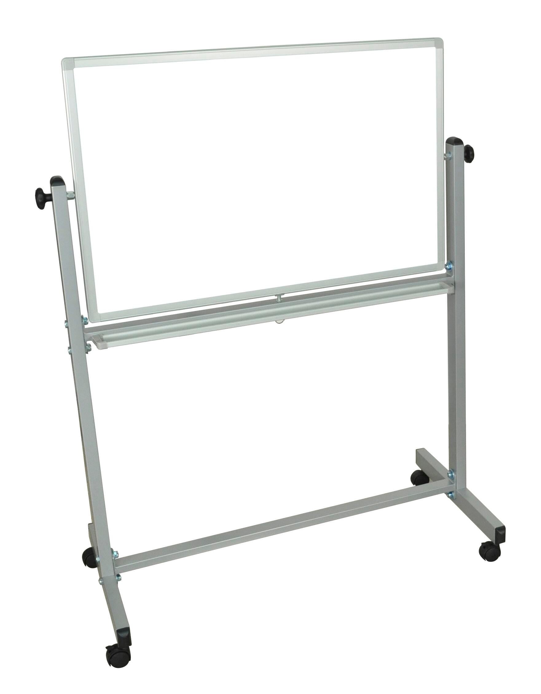 MARKERBOARD - LUXOR WORKSPACES - REVERSIBLE MAGNETIC WHITEBOARD - MOBILE - 36 W X 24 H IN