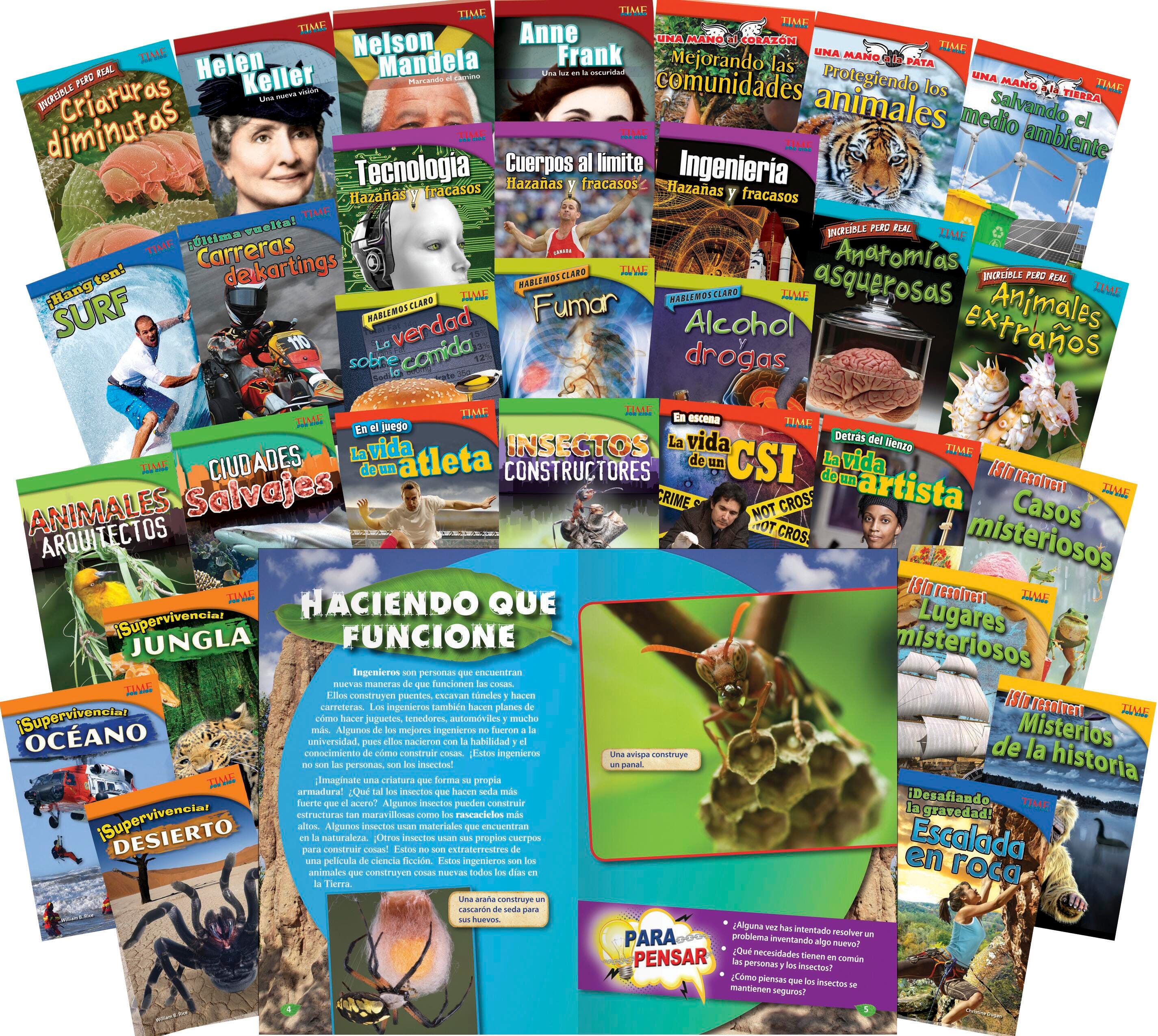BOOKS TIME FOR KIDS INFORMATIONAL TEXT GR 4 SPNSH SET OF 30