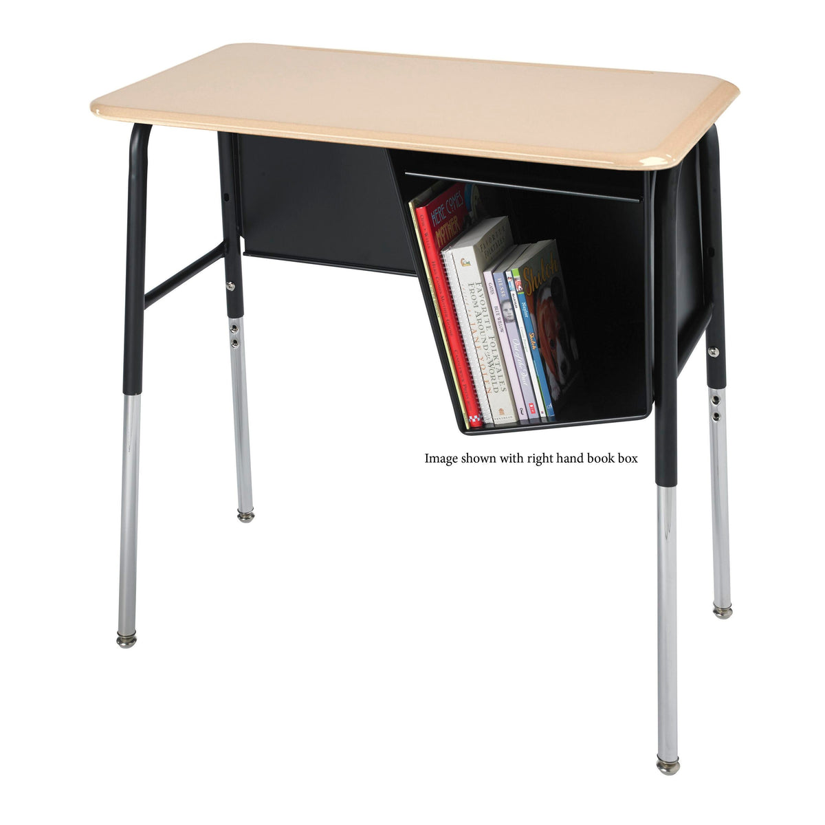 DESK - CLASSROOM SELECT - ROYAL SEATING 1800A JUNIOR EXECUTIVE DESK - HARD PLASTIC - LEFT - SPECIFY TOP COLOR - NONE