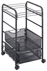 FILE W/DRAWERS ONYX MESH OPEN BLACK