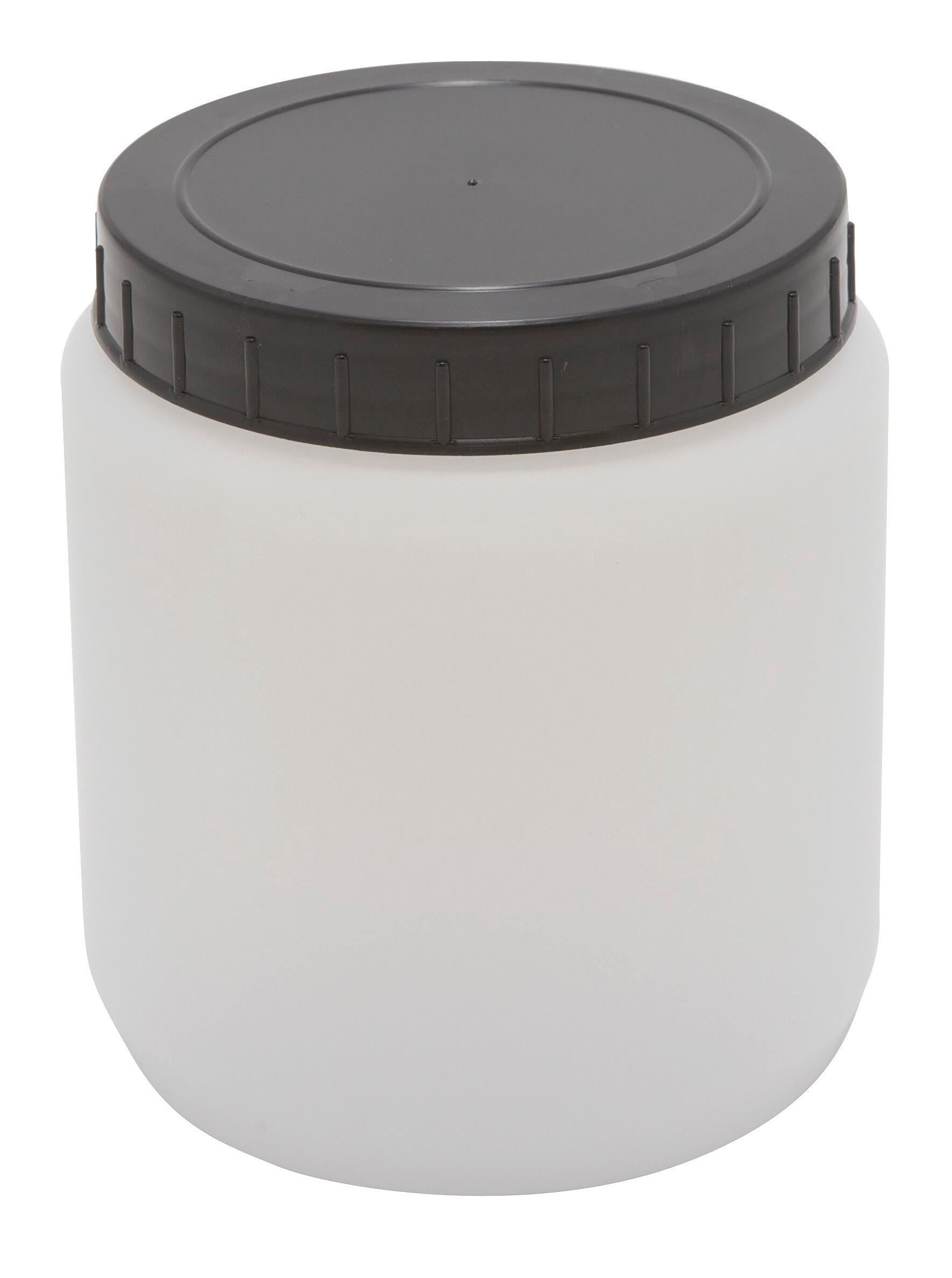 JAR HDPE SCREW CAP 1000ML PK/10