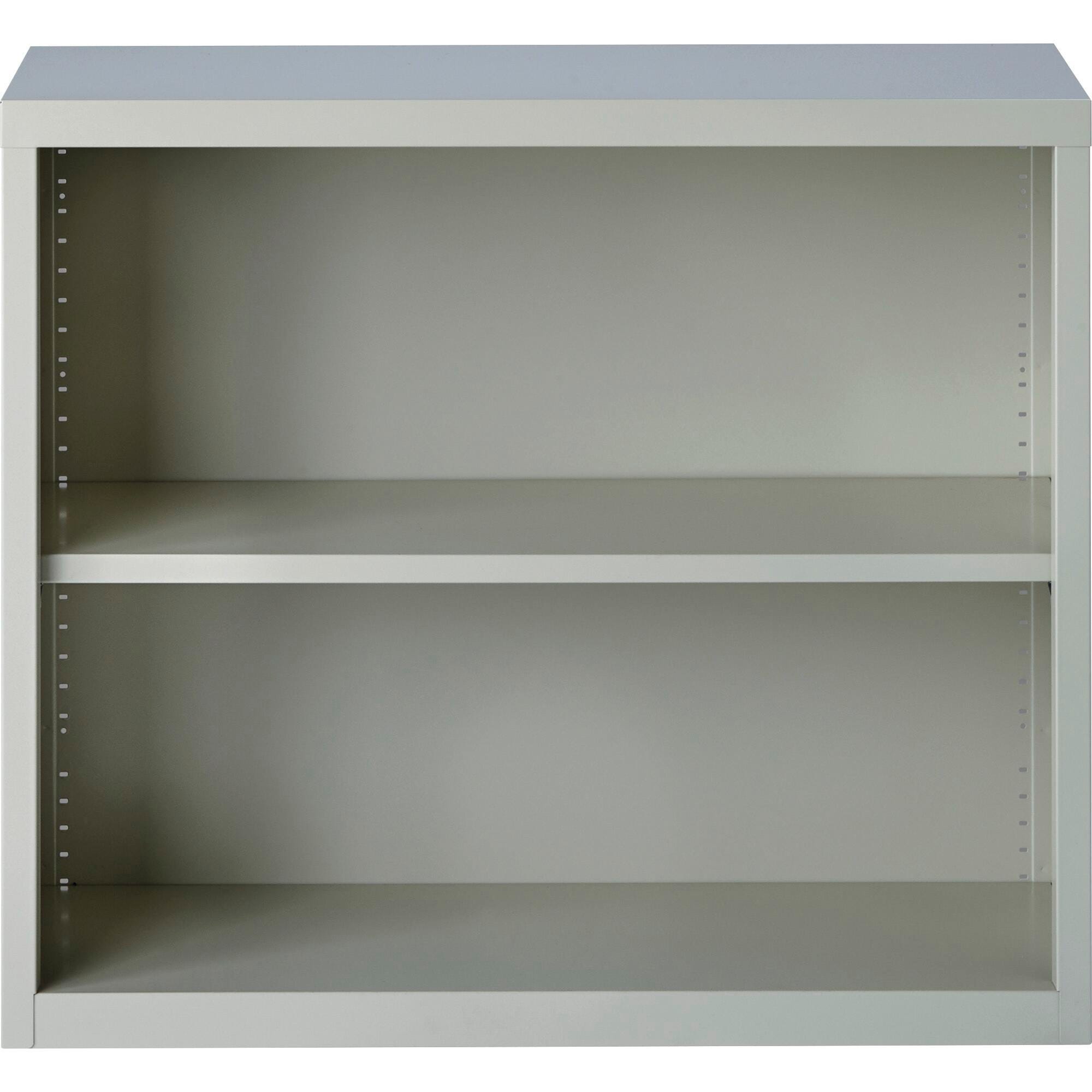BOOKCASE 34-1/2W X 13D X 30H LIGHT GRAY POWDER COAT