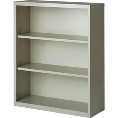 BOOKCASE 34-1/2W X 13D X 42H LIGHT GRAY POWDER COAT
