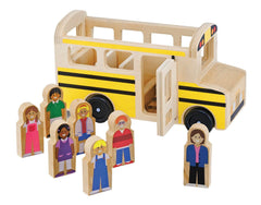 VECHICLE WHITTLE WORLD SCHOOL BUS - SET OF 8 - DS