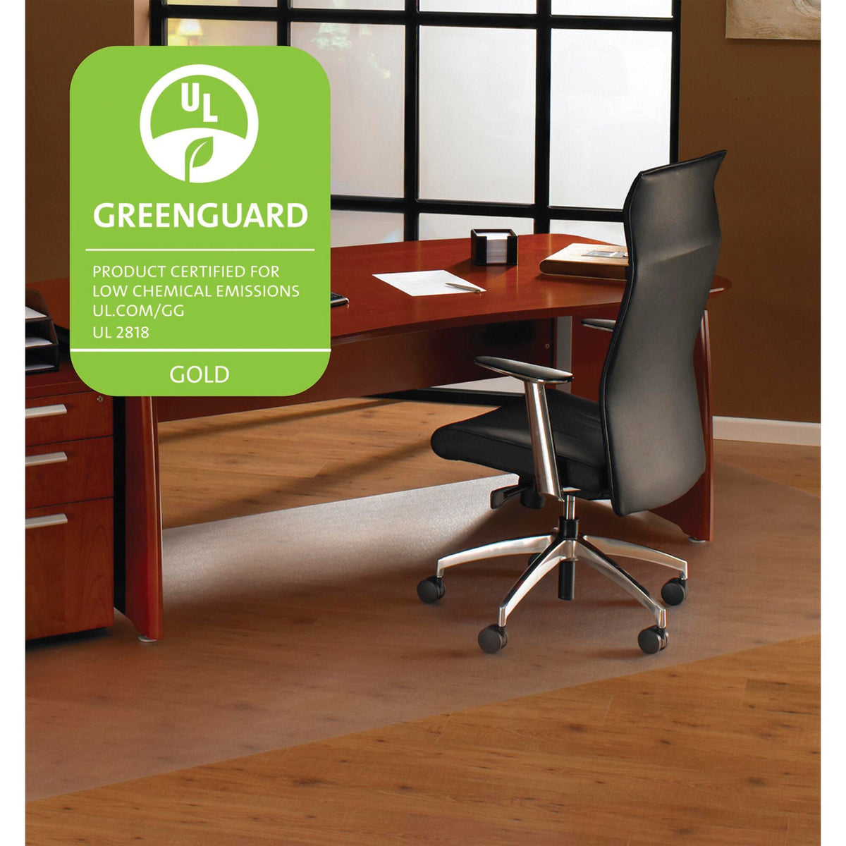 CHAIR MAT - XXL ULTIMAT FOR HARD FLOORS - 60X60 SQUARE - CLEAR