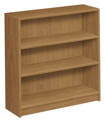 BOOKCASE - 3 SHELVES W/2 ADJUSTABLE - 36IN - HARVEST LAMINATE