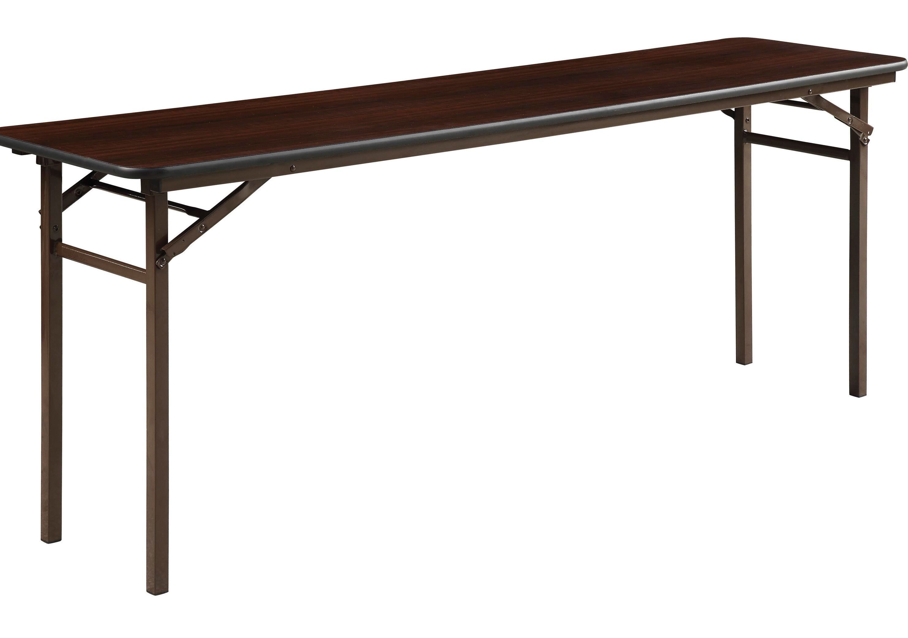 TABLE - LORELL - FOLDING TABLE - 72X18 - MAHOGANY