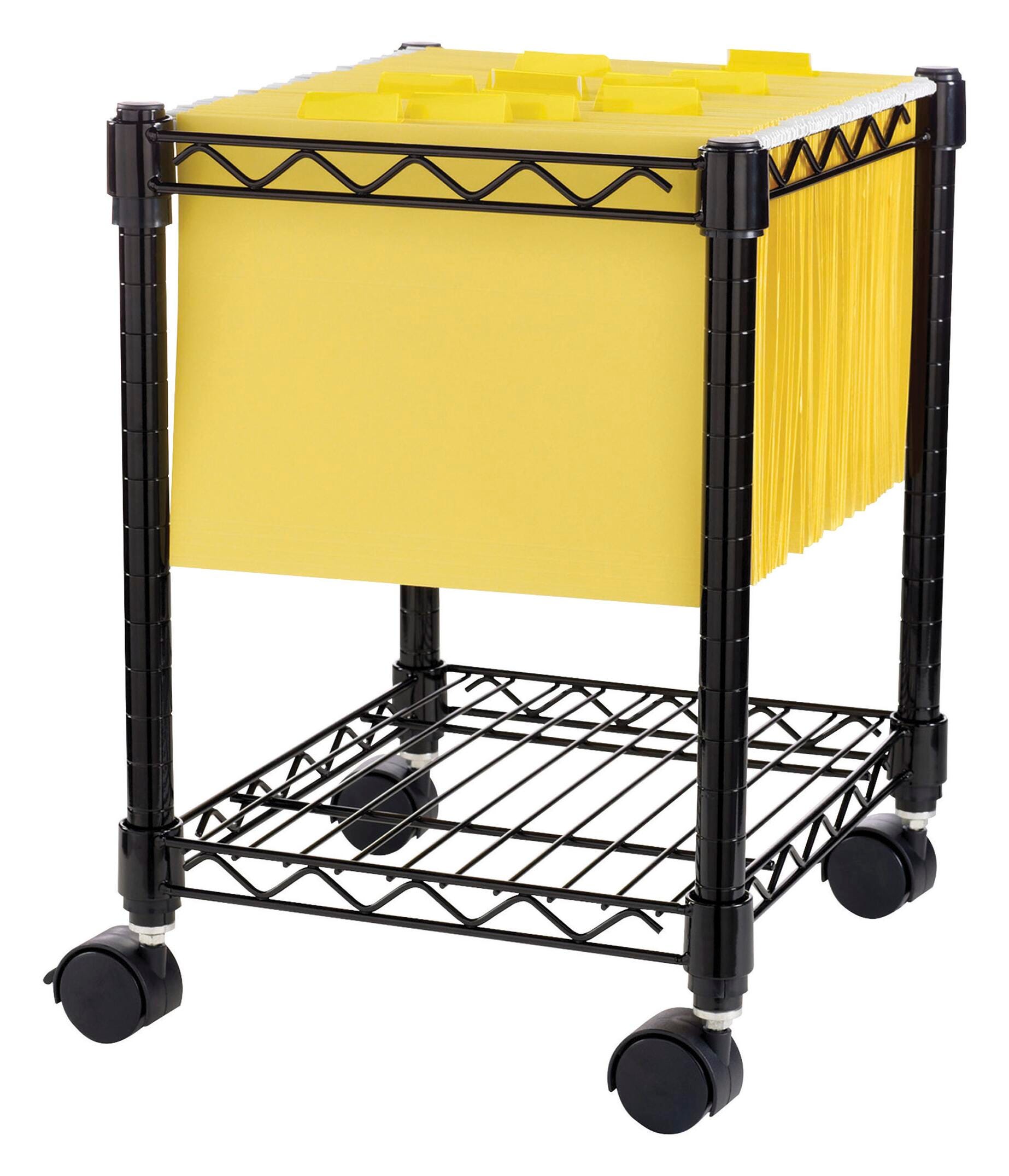CART FILING FURNITURE FILES MOBILE FILE CABINETS FILING SUPPLIES COMPACT MOBILE WIRE FILING CART METAL POWDER-COAT POWDER COAT