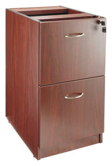 PEDESTAL FILE/FILE MAH LORELL FURNITURE LAMINATE ENSEMBLES ESSENTIALS SERIES MAHOGANY