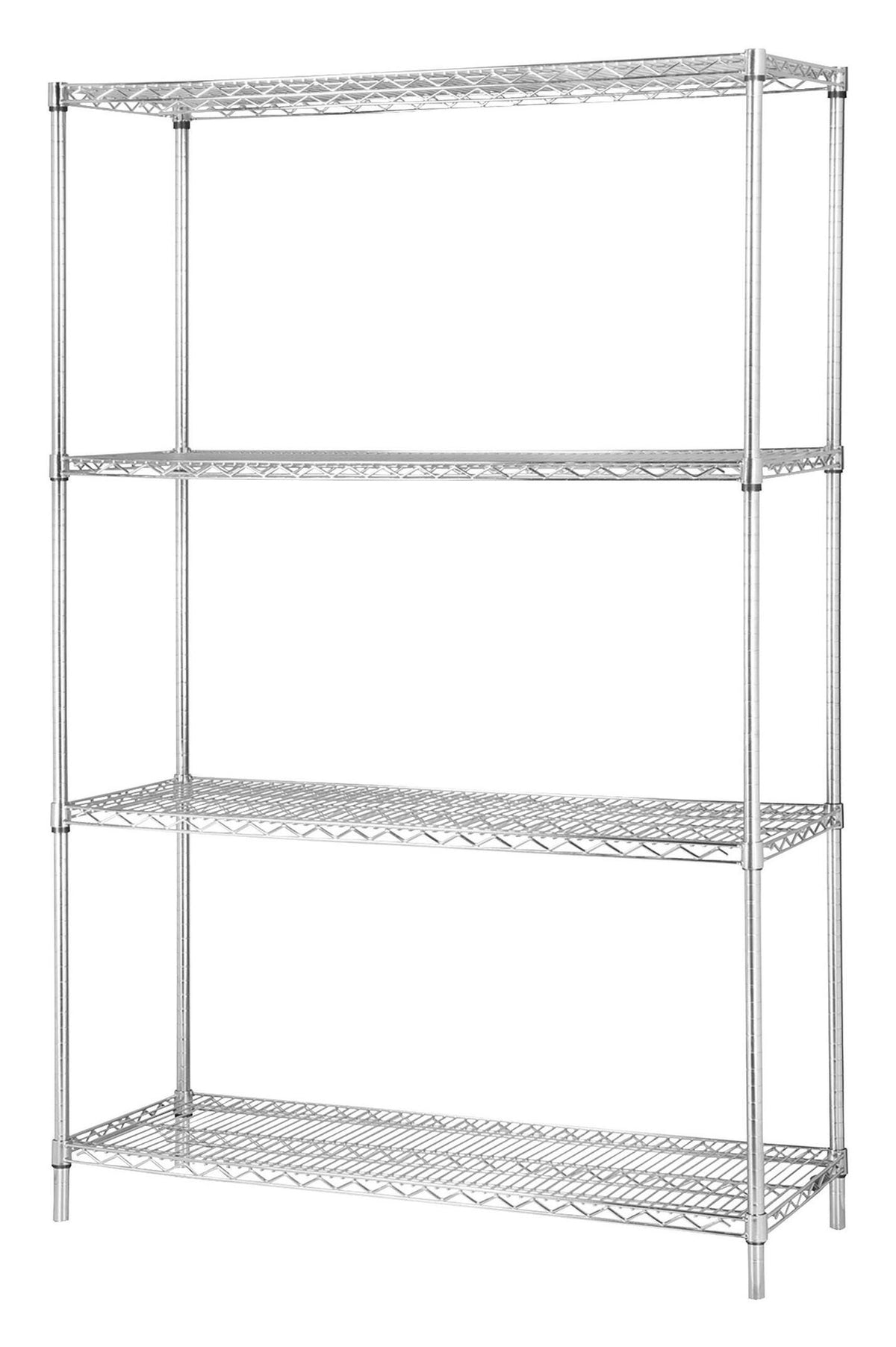 SHELVING WIRE INDUS 36X24 LORELL SHELVING SHELVES INDUSTRIAL WIRE SHELVING STARTER KIT CHROME