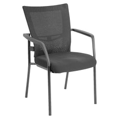 CHAIR MESH GUEST LORELL FURNITURE SIDE GUEST CHAIRS SEATING MESH BACK GUEST CHAIR ARMREST FABRIC SEAT