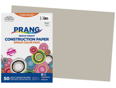 CONST PPR 12X18 GRAY PRANG PACK OF 50