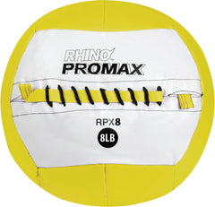 RHINO PROMAX - MEDICINE BALL - 8 POUND - YELLOW - EACH