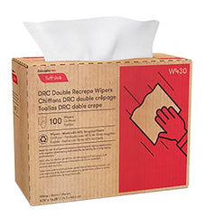 WIPER WHITE MEDIUM DUTY RECYCLED DISPENSER PACK OF 100