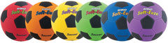 SOCCER BALL SET RHINO SKIN - INDOOR/OUTDOOR- SIZE 4 - 2/COLOR -SET OF 6
