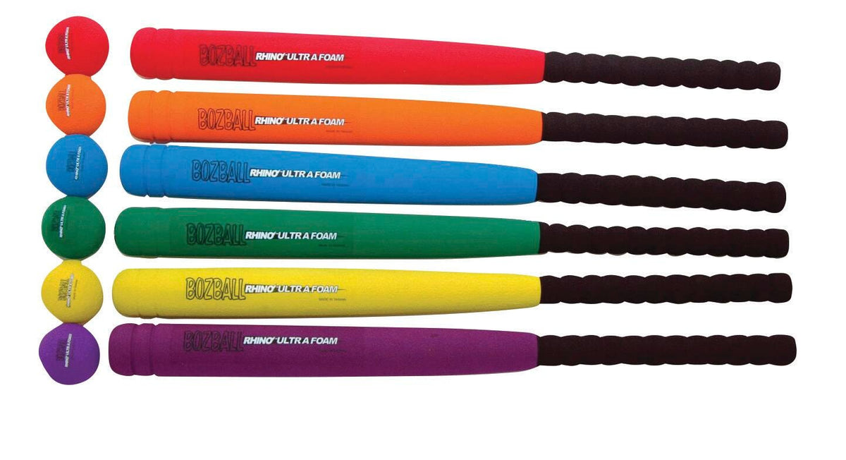 BAT/BALL SET - RHINO ULTRA FOAM 29 INCH 6 EACH BAT/BALL COLOR
