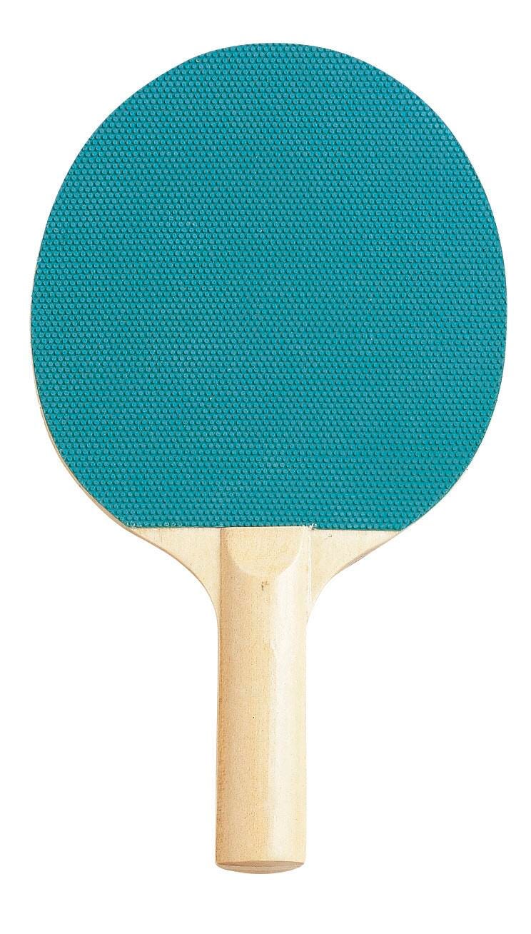 TABLE TENNIS PADDLE- ECONOMY - 5 PLY- RUBBER FACE
