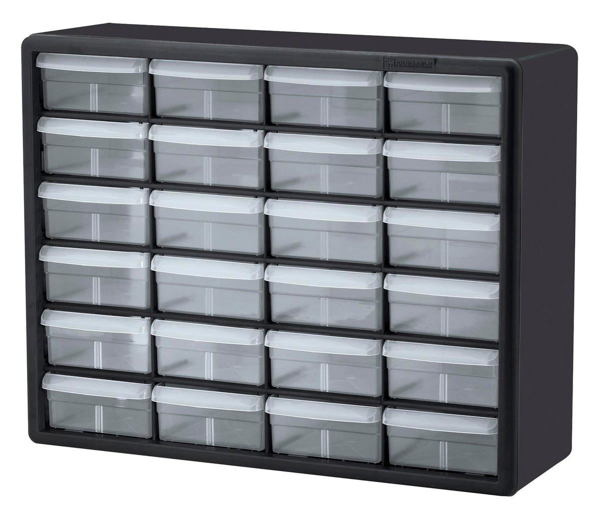 STORAGE CABINET PLASTIC - 24 DRAWER - BLACK