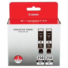 CARTRIDGE INK TONER CANON CNMPGI250XL2PK BLACK PK OF 2