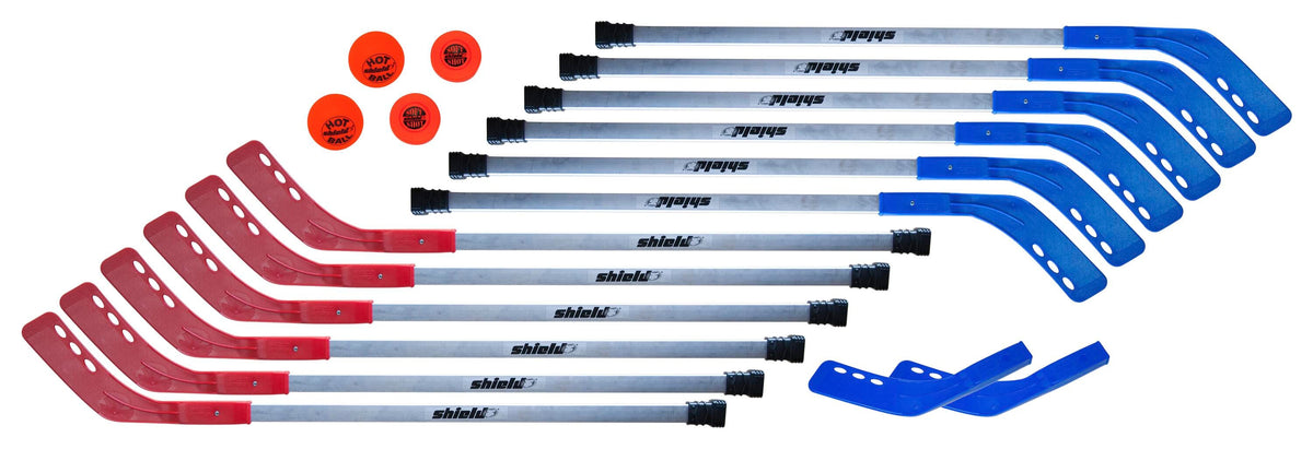 HOCKEY SET - SHIELD 36 INCH ALUMINUM INDOOR - SET OF 12