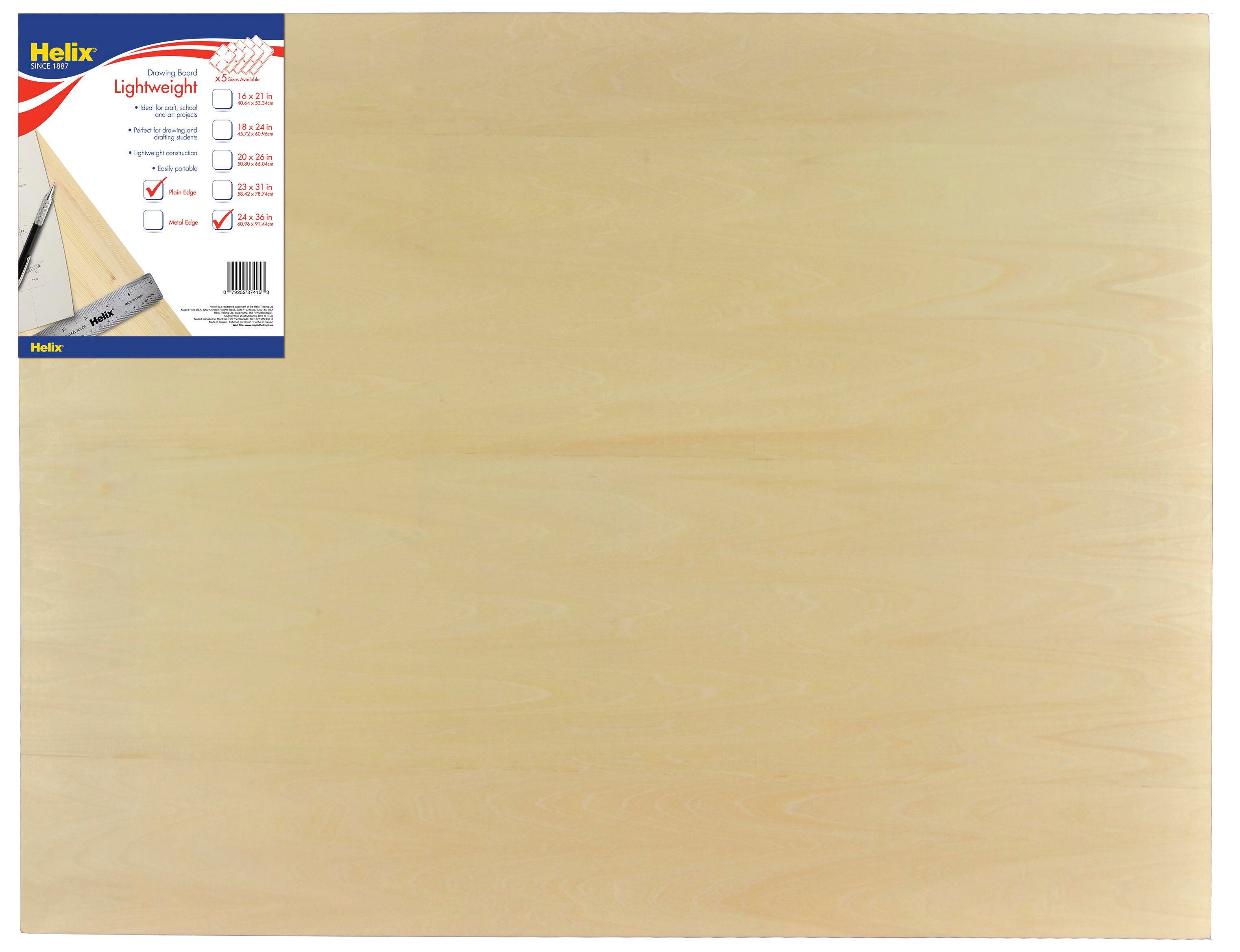 DRAWING BOARDS PLAIN EDGE 36 X 24 IN