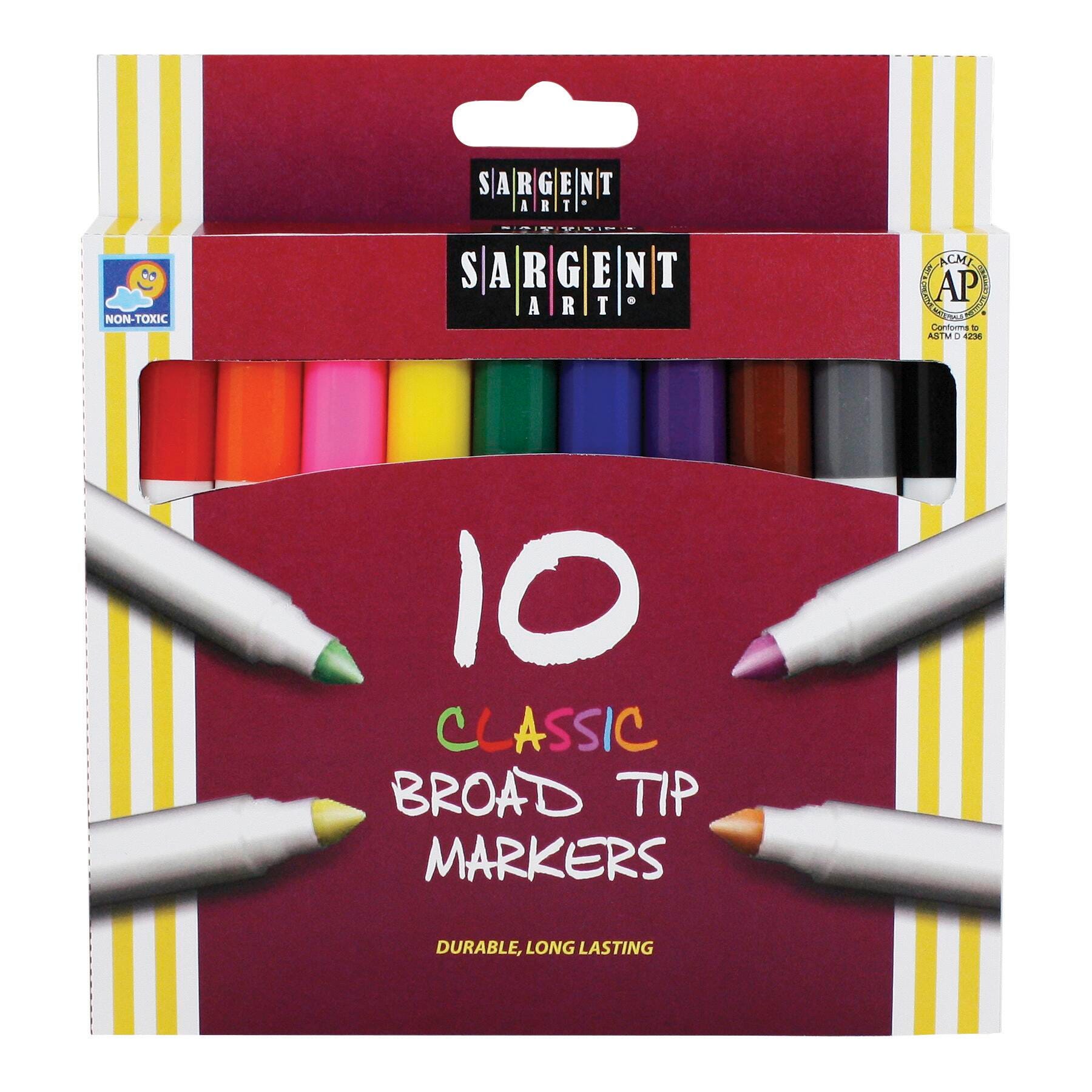MARKERS SARGENT ART CLASSIC BROAD TIP SET OF 10