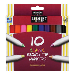 MARKERS SARGENT ART CLASSIC BROAD TIP SET OF 10