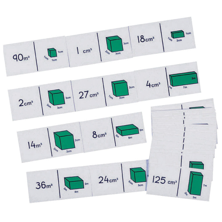 Volume Calculation Dominoes Set