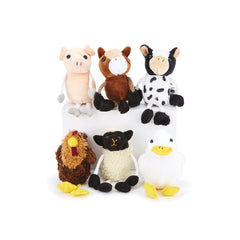 Farm Animals Finger Puppet Set Of 6