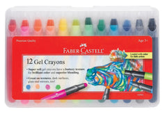 CRAYONS GEL FABER-CASTELL ASST COLORS SET OF 12
