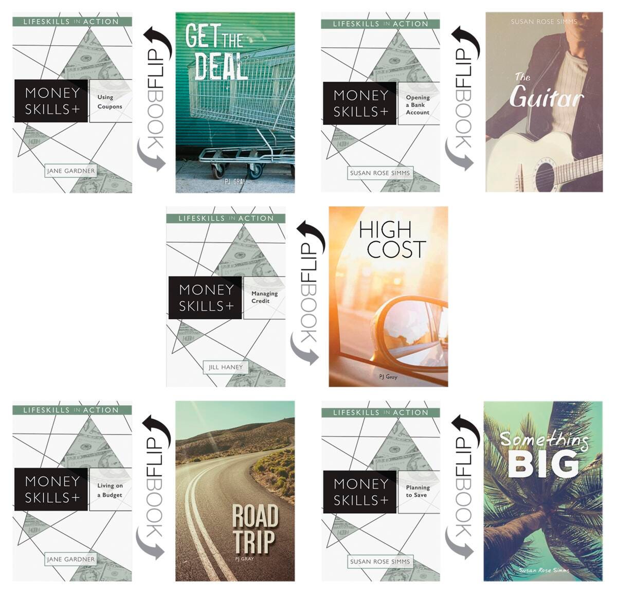 BOOKS MONEY SKILLS LIFESKILLS IN ACTION SAMPLE SET GR 9 12 SET OF 5