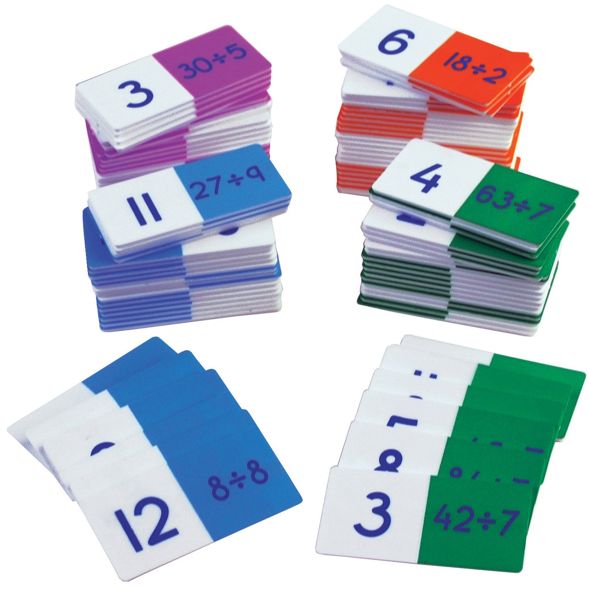 Division Dominoes Set 4X4Sets 24