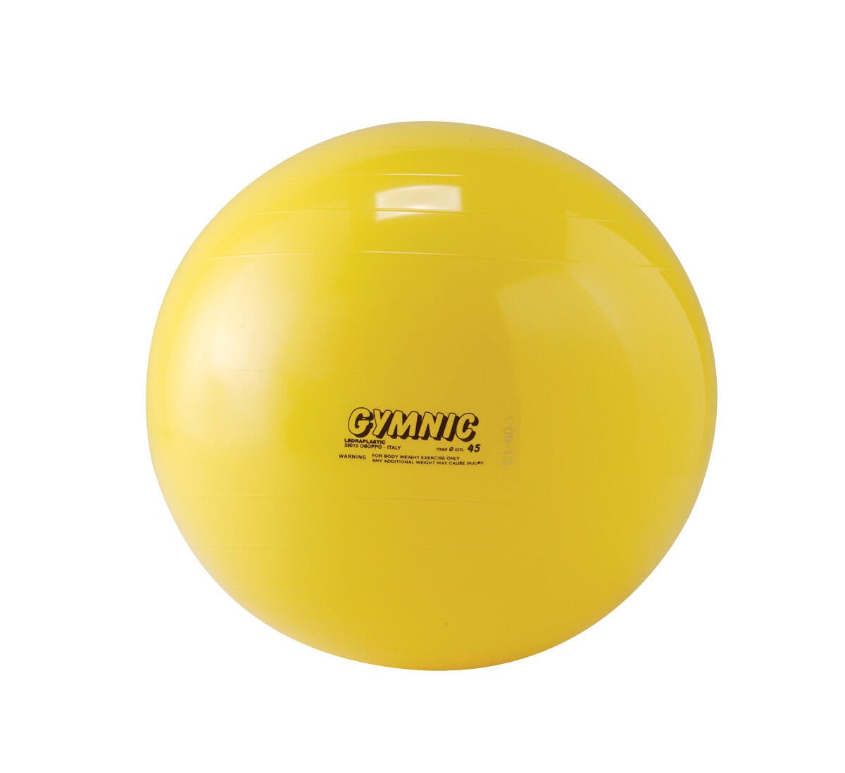 BALL PHYSIO GYMNIC 45CM/17.75IN YELLOW