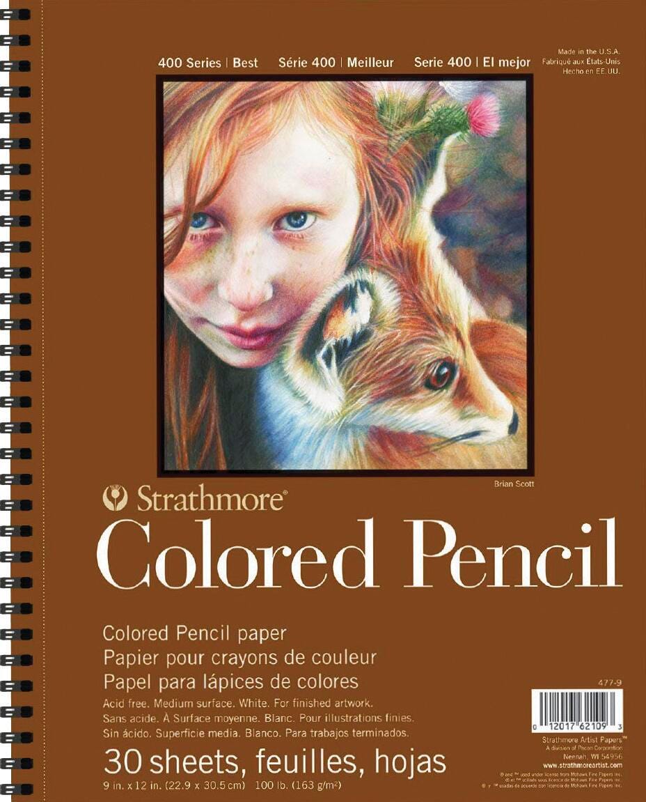 PAD COLORED PENCIL 400 SERIES 9X12 IN 30 SHTS
