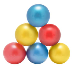 OVERBALL SET OF 6 -2 EA -RED-YEL-BLUE