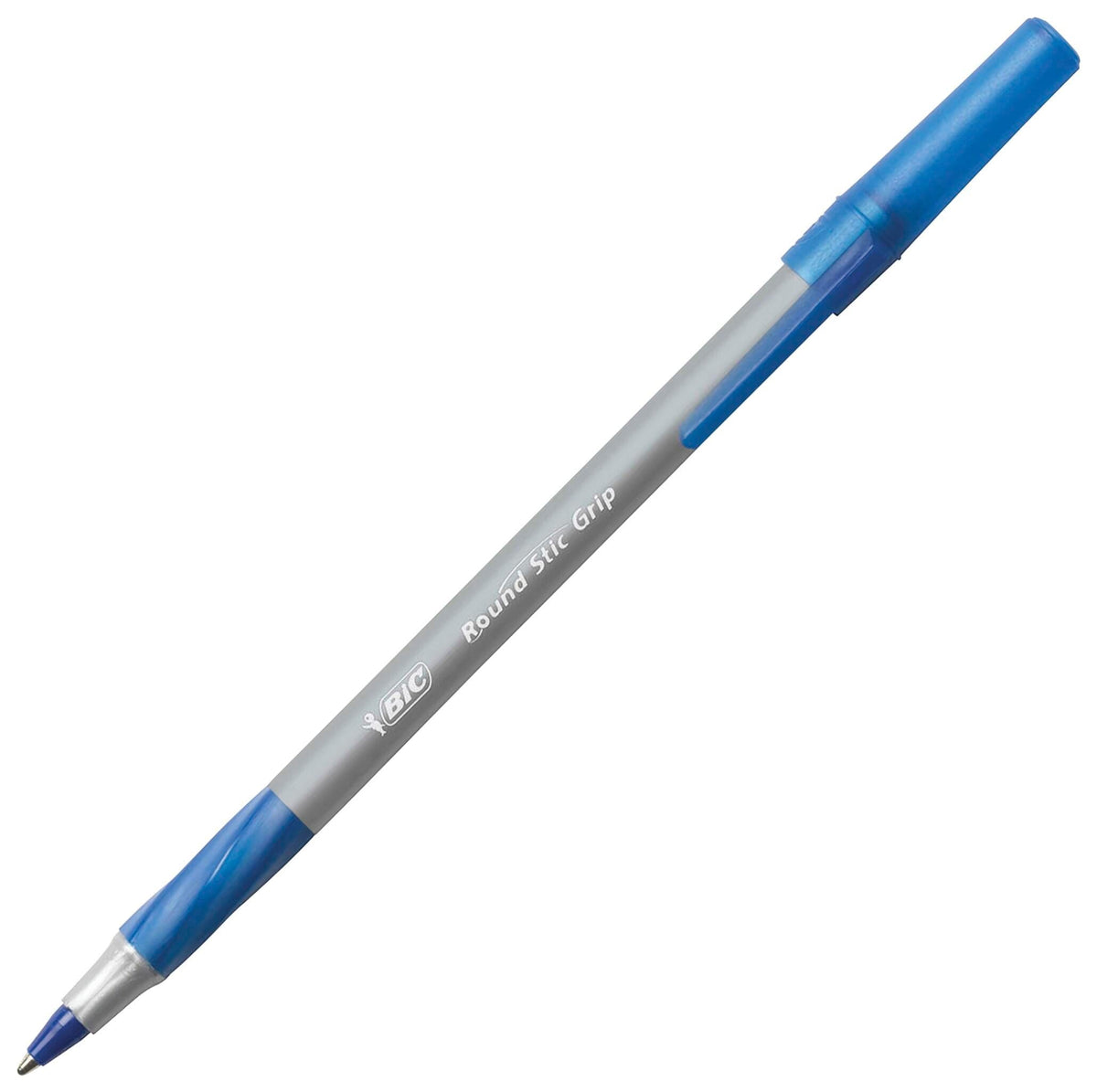 PEN ROUND STIC GRIP XTRA COMFORT MED 1.2MM BLUE PACK OF 36
