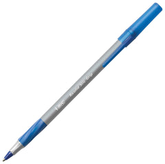 PEN ROUND STIC GRIP XTRA COMFORT MED 1.2MM BLUE PACK OF 36