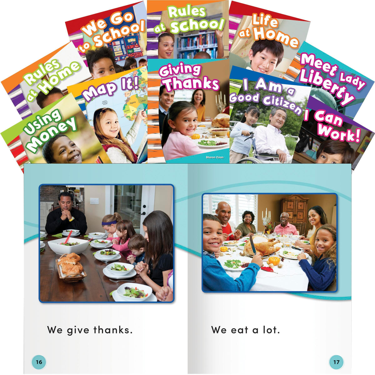 BOOKS SOCIAL STUDIES GR K SET OF 10