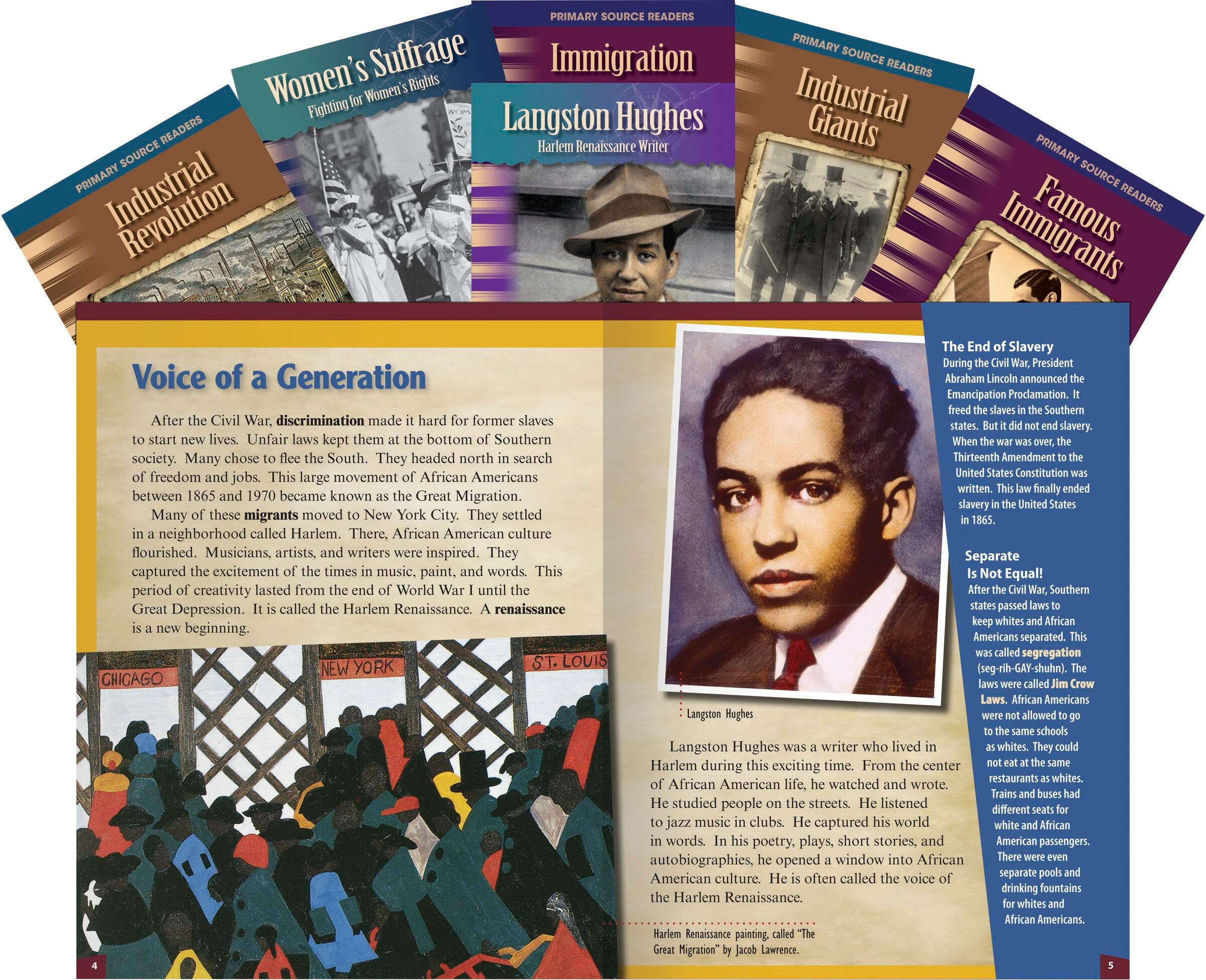 BOOKS TURN OF THE CENTURY IN AMERICA GR 4-8 SET OF 6