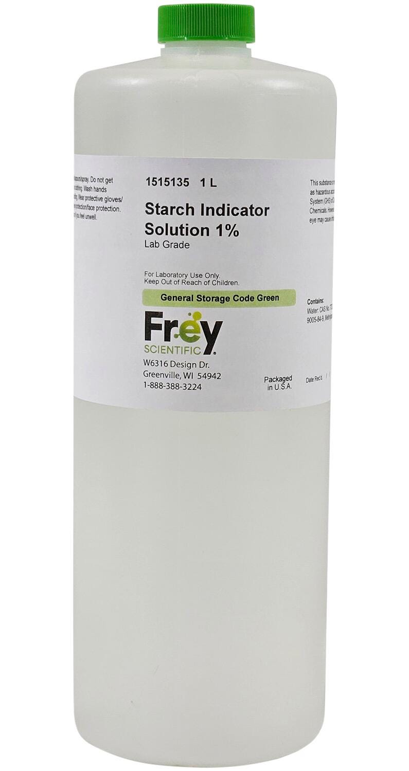 CHEM STARCH INDICATOR 1.0 PERCENT SOL LG 1L