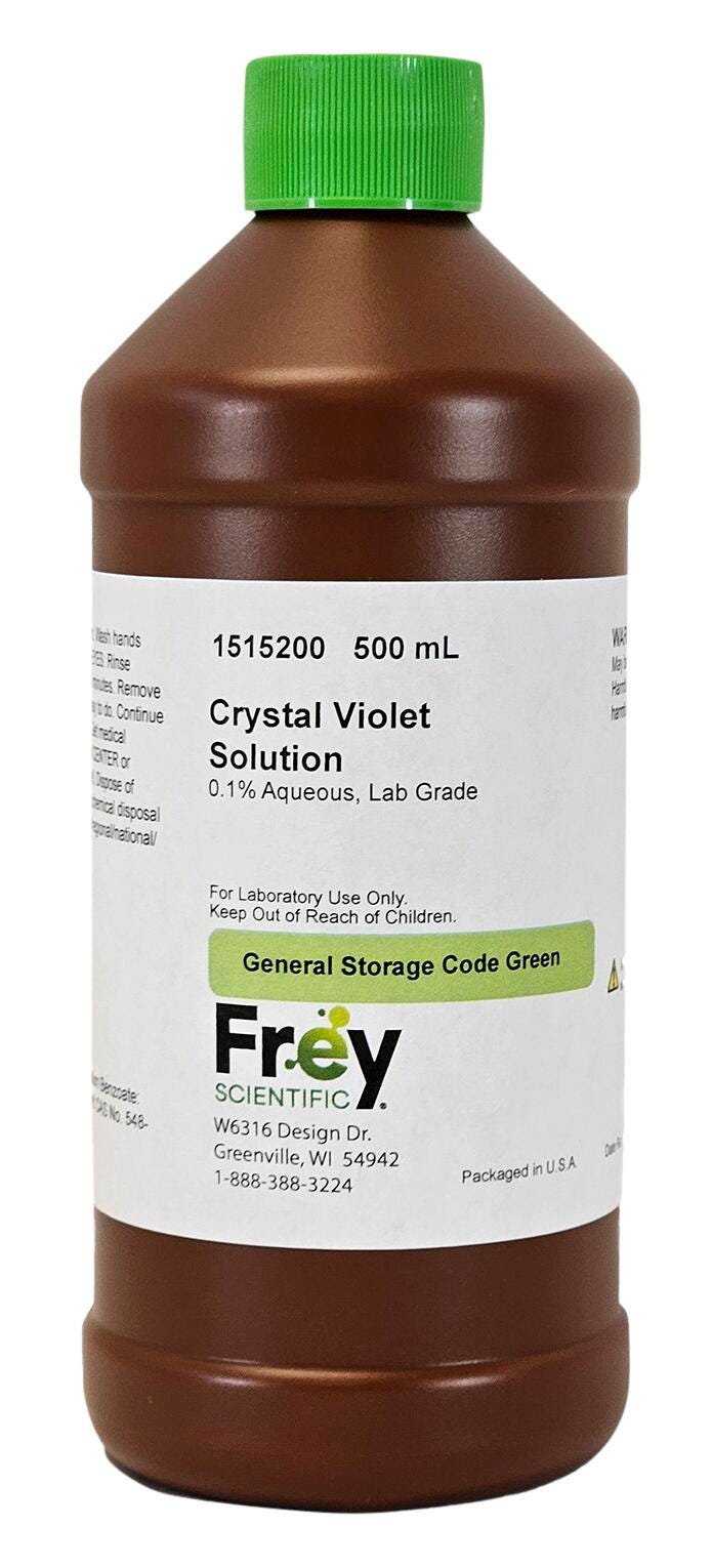 CHEM CRYSTAL VIOLET 0.1 PERCENT LG 500ML