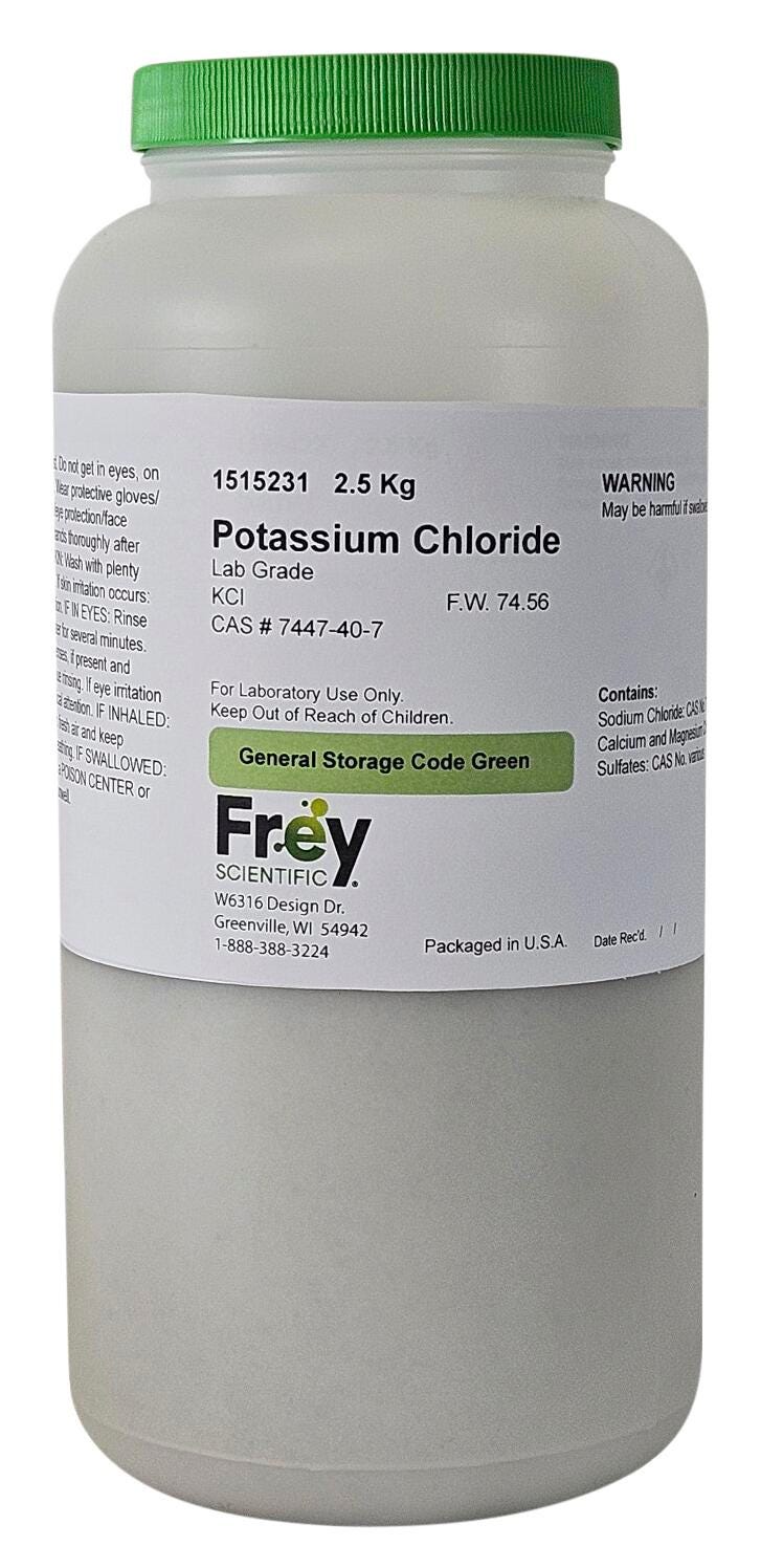 CHEM POTASSIUM CHLORIDE LG 2.5KG
