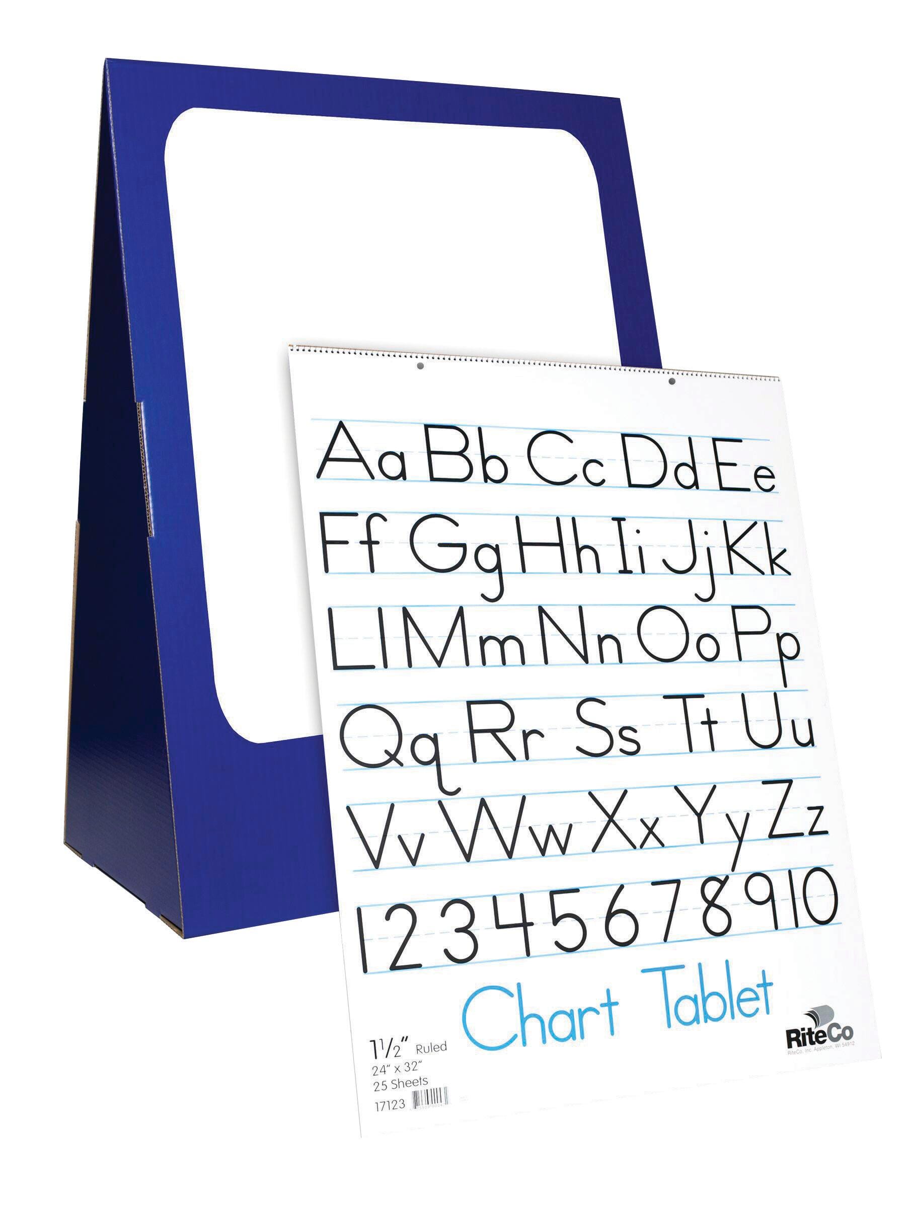 PAPER CHART TABLE TOP 24X32 WITH DRY ERASE SURFACE