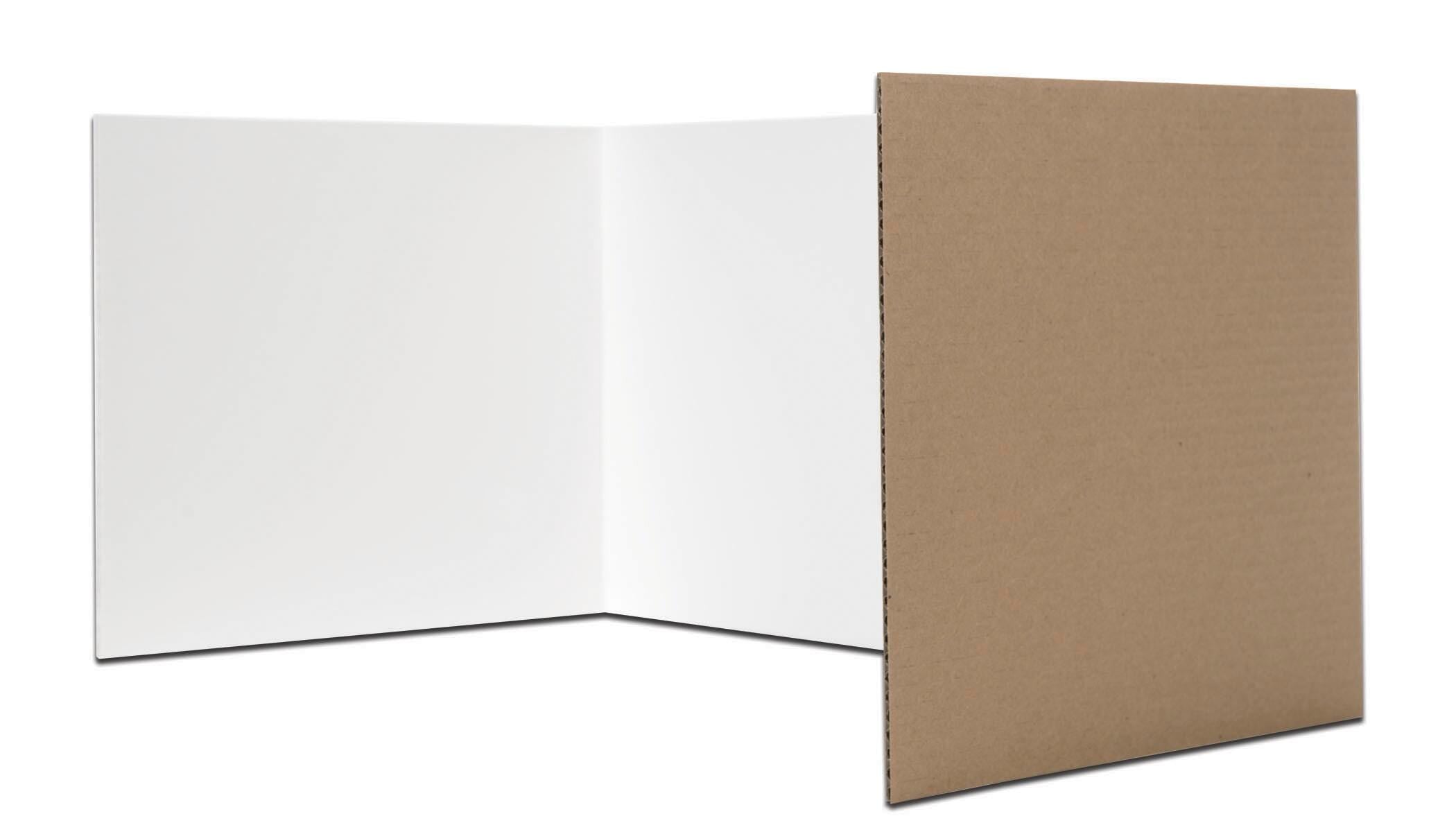 CARREL STUDY ECONOMY 12X48 IN WHITE PACK OF 24