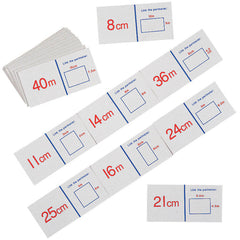 Perimeter Calc. Dominoes Set 24