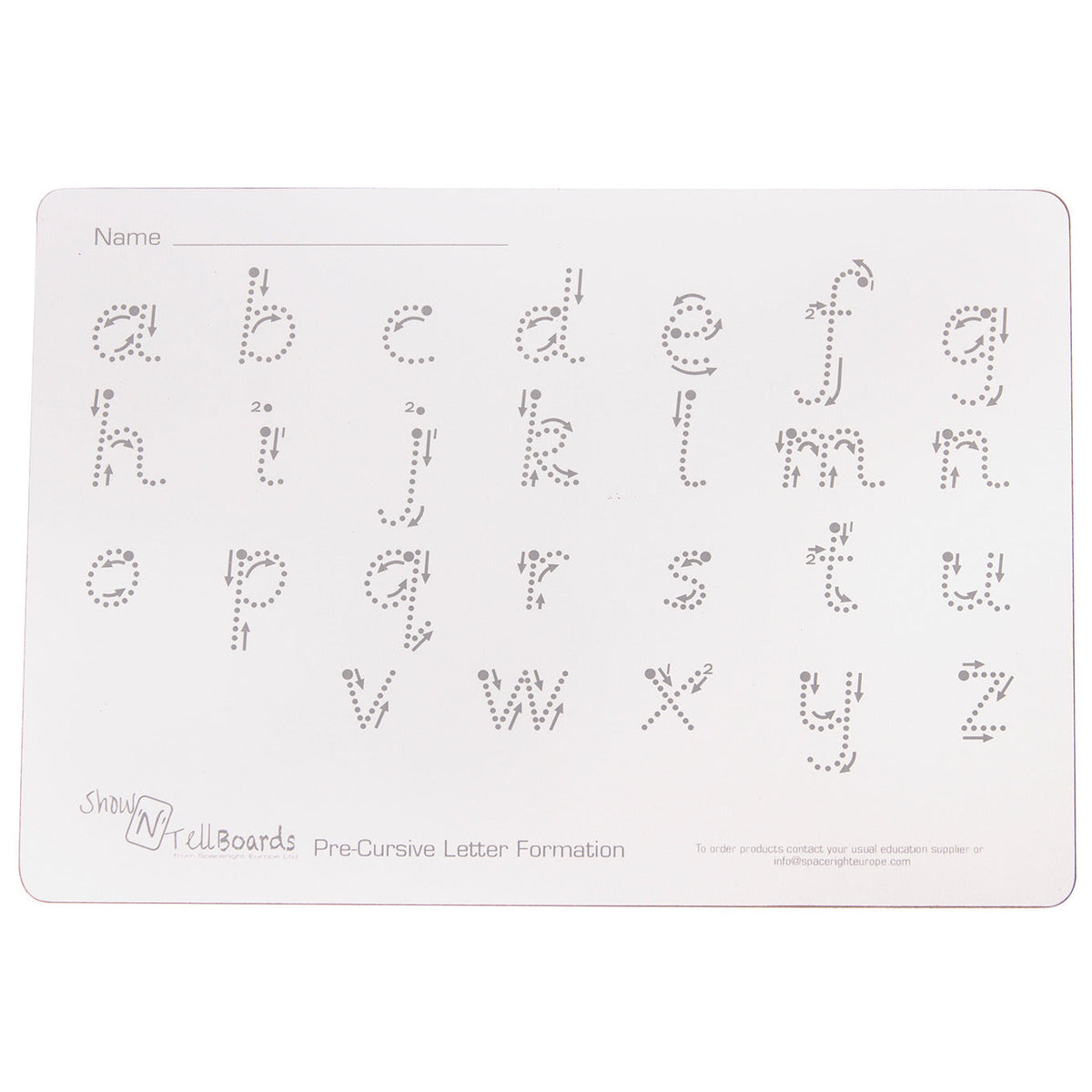 A4 Whiteboard-Letter Formation Pk5