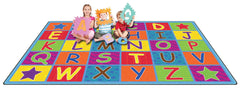 FLAGSHIP CARPETS - CHEERFUL ALPHABET - 4 FT X 6 FT